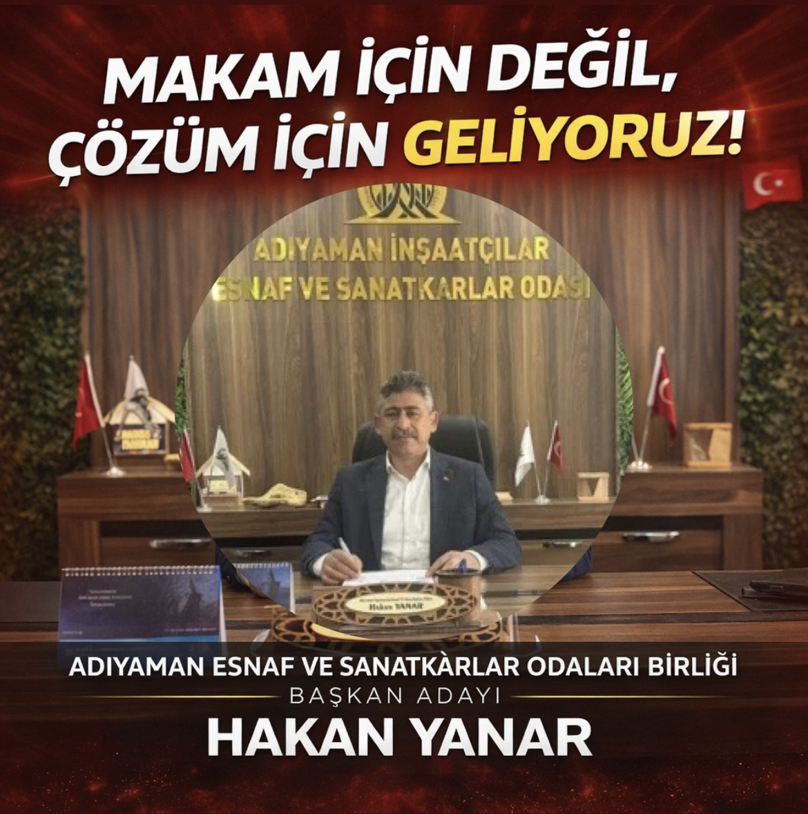 YANAR: “MAKAM İÇİN DEĞİL, ÇÖZÜM İÇİN GELİYORUZ!”